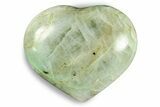 Polished Garnierite Heart - Madagascar #246676-1